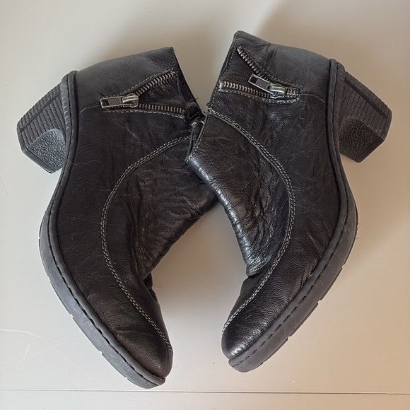 Rieker Black Booties Size 37 - Picture 4 of 8